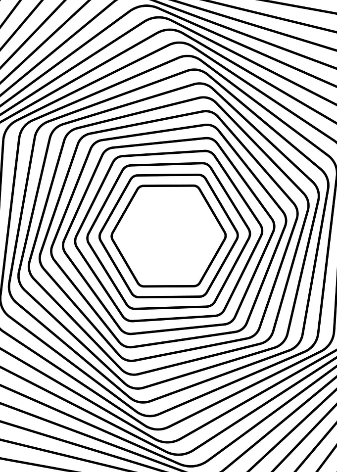 Abstract Hexagonal Pattern