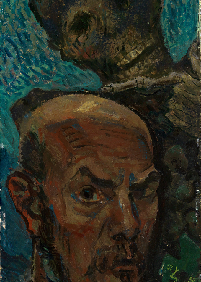 Self-Portrait with Skeleton