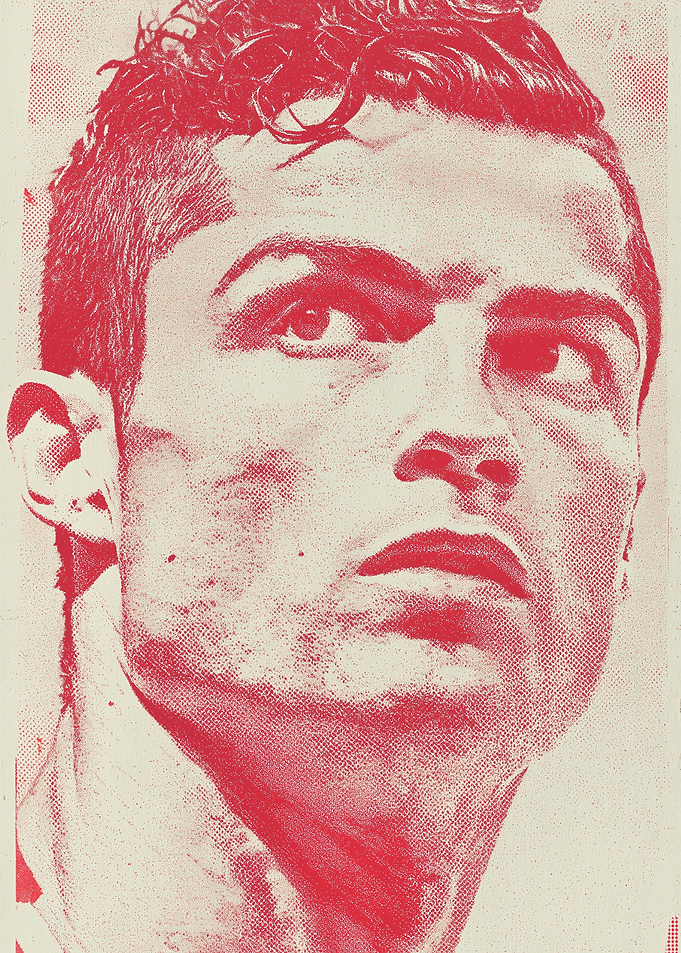 Cristiano Ronaldo Pop Art Portrait