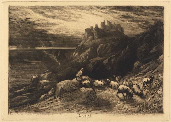 Harlech Castle with Sheep