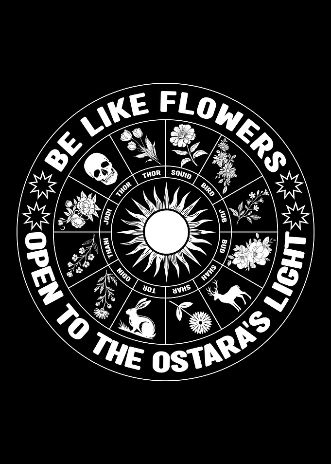 Ostara's Light Floral Wheel