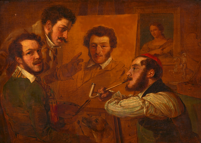 Artists in a Studio