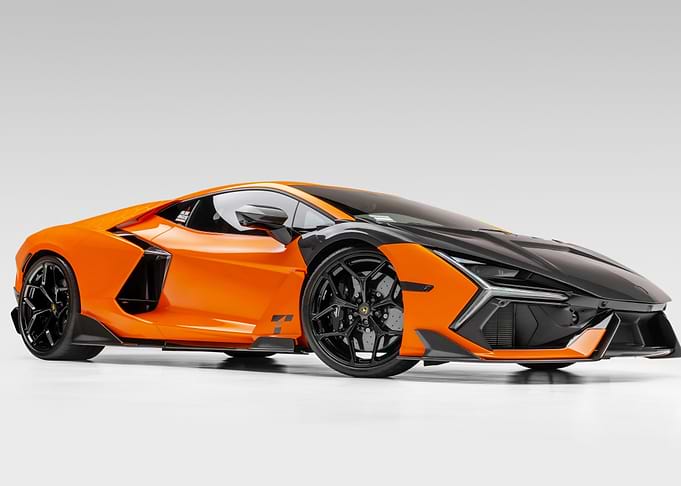 Orange Lamborghini Sports Car