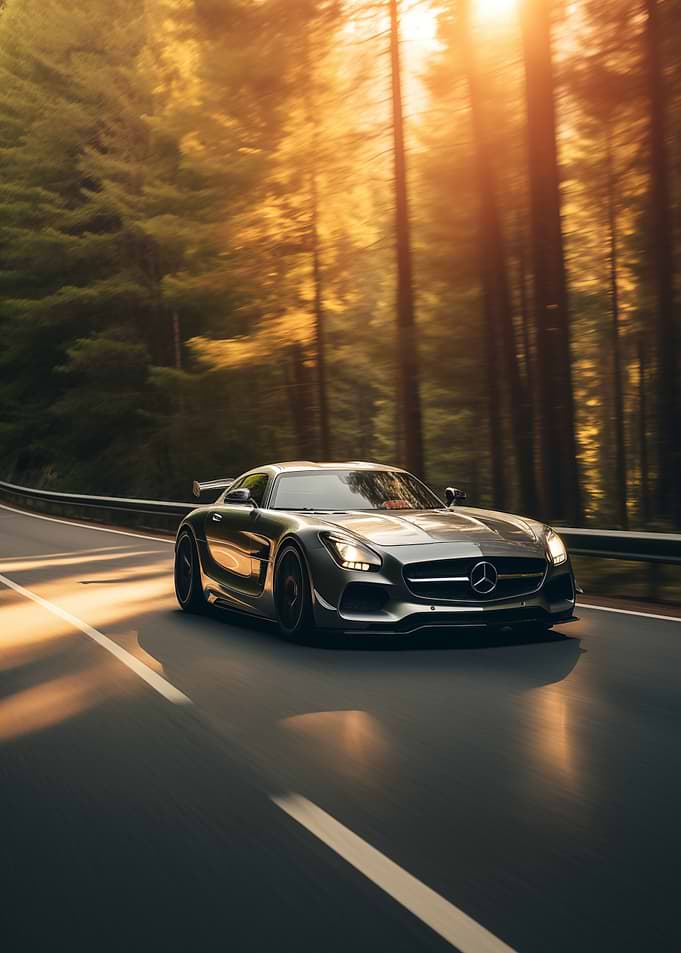 Mercedes AMG in the forest