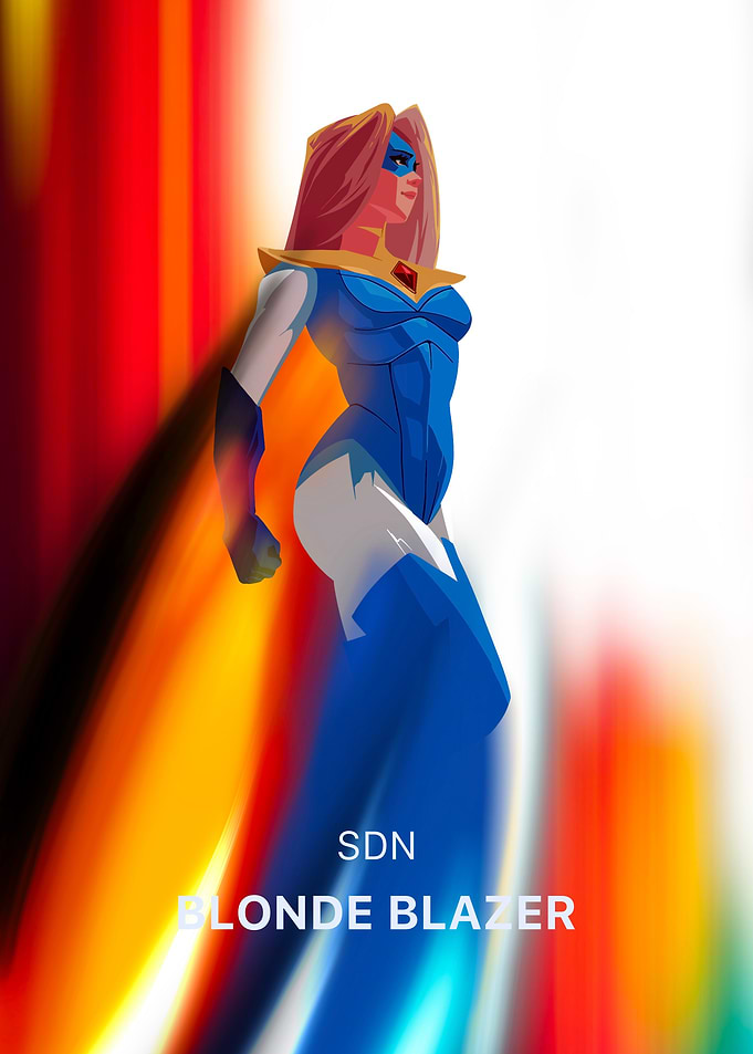 Dispatch Blonde Blazer Superheroine