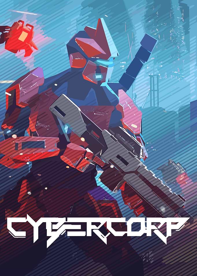 Cyberpunk Robot with Gun