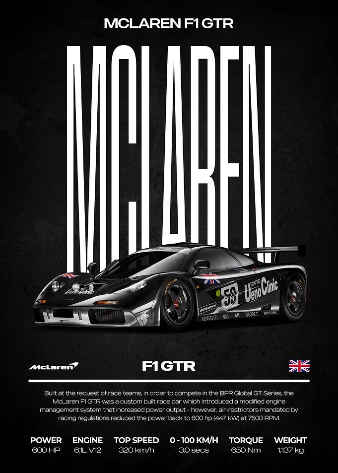McLaren F1 GTR Race Car