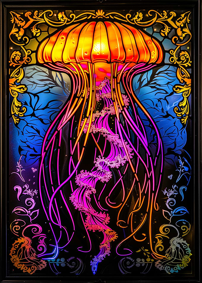 Stained Glass Jellyfish