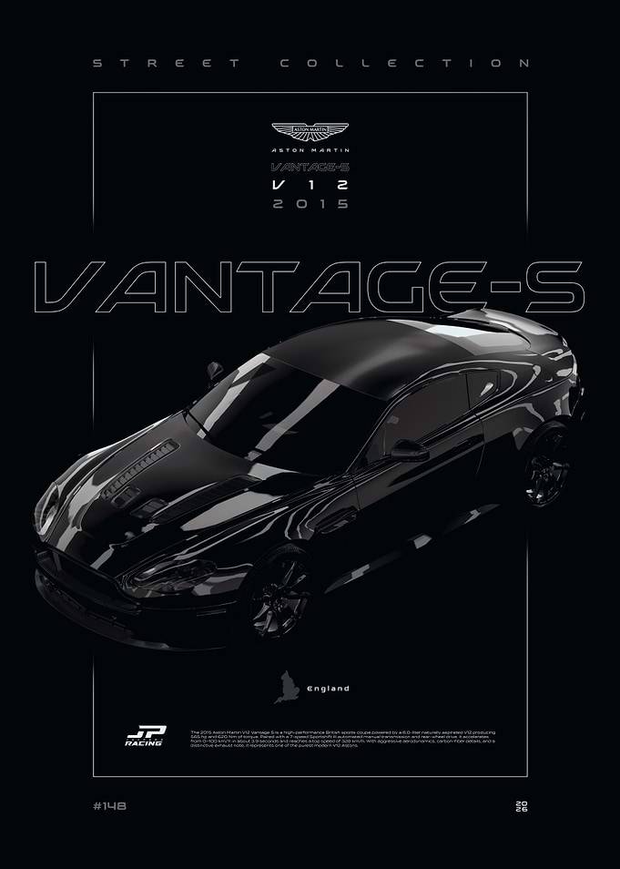 Aston Martin Vantage V12 2015 Poster