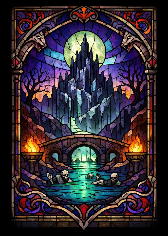 Gothic Castle Stained Glass
