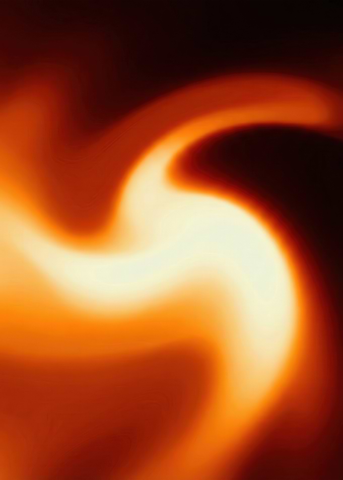 Abstract Swirling Fire and Light
