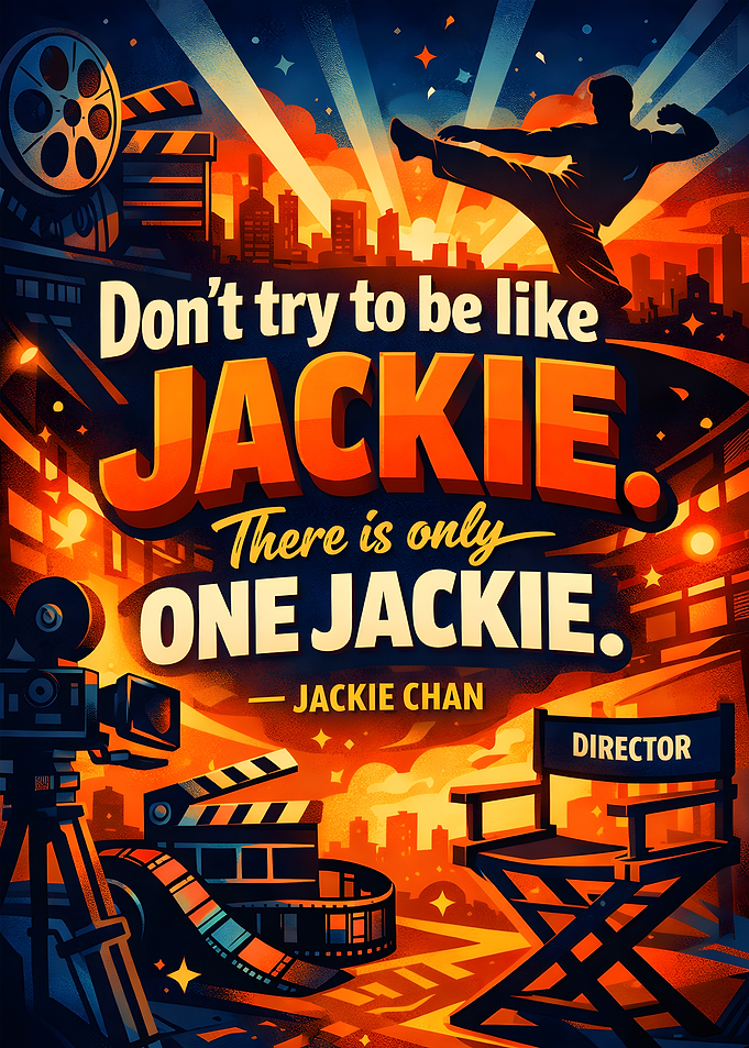 Jackie Chan Inspirational Movie Poster