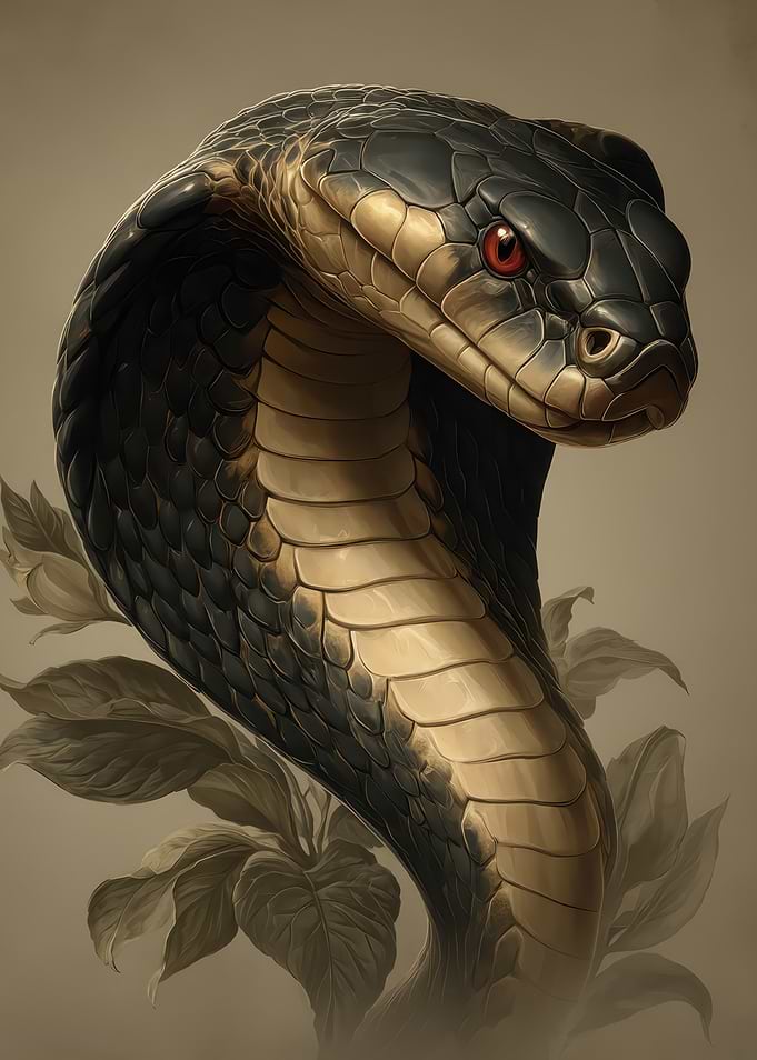 Close-up of a Cobra's Head