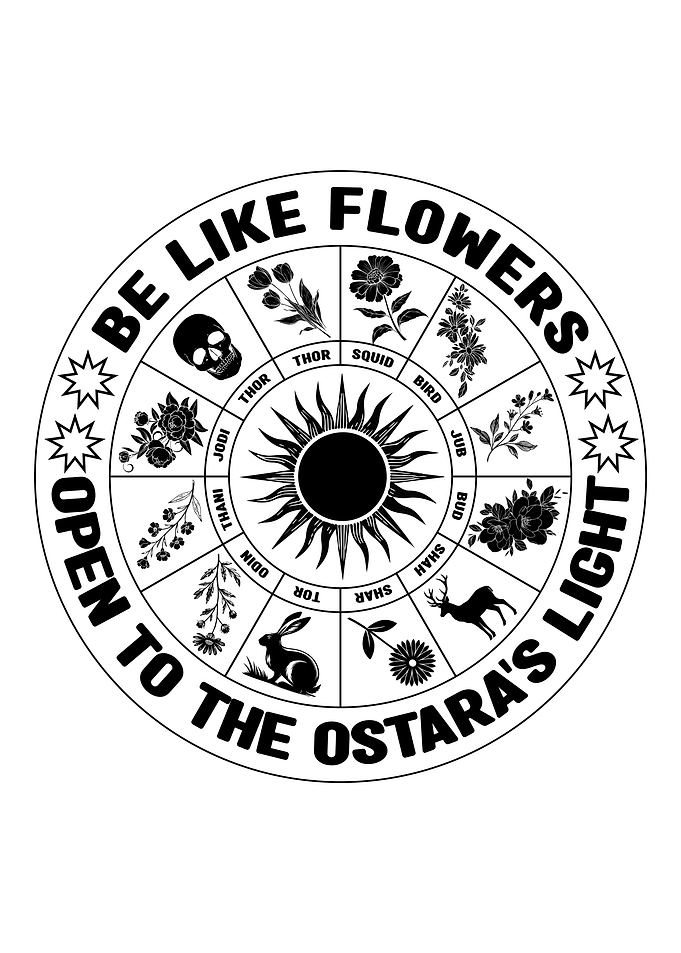 Ostara's Light Floral Wheel