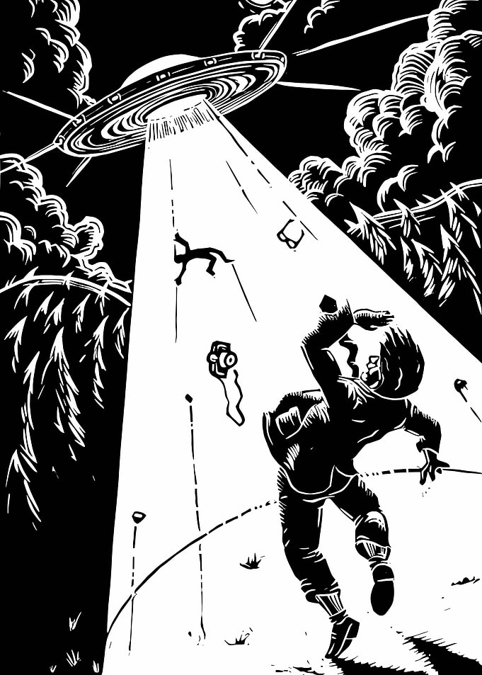 UFO Abducting Person