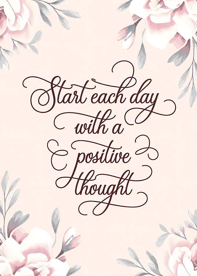 Floral Inspirational Quote