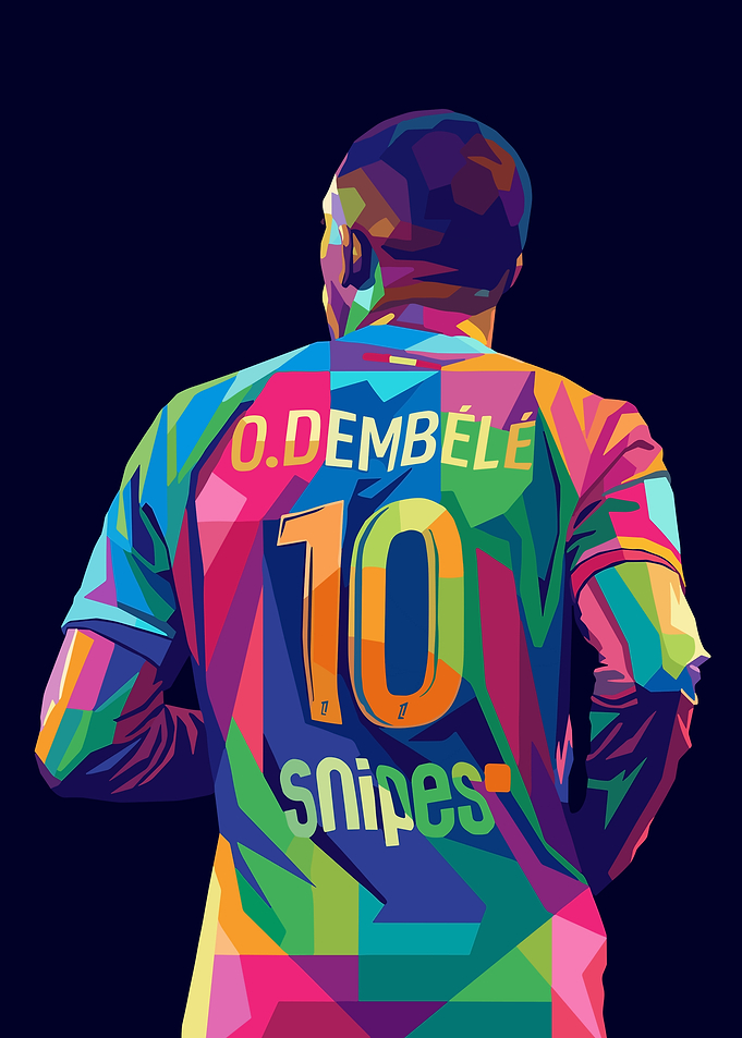 Ousmane Dembélé Pop Art Jersey