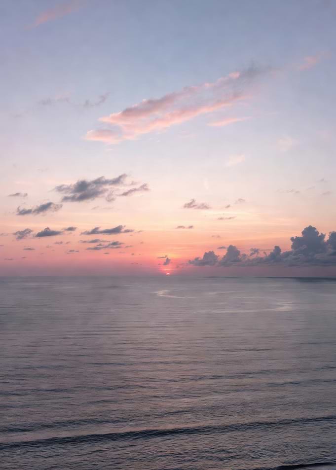 Sunset over the ocean