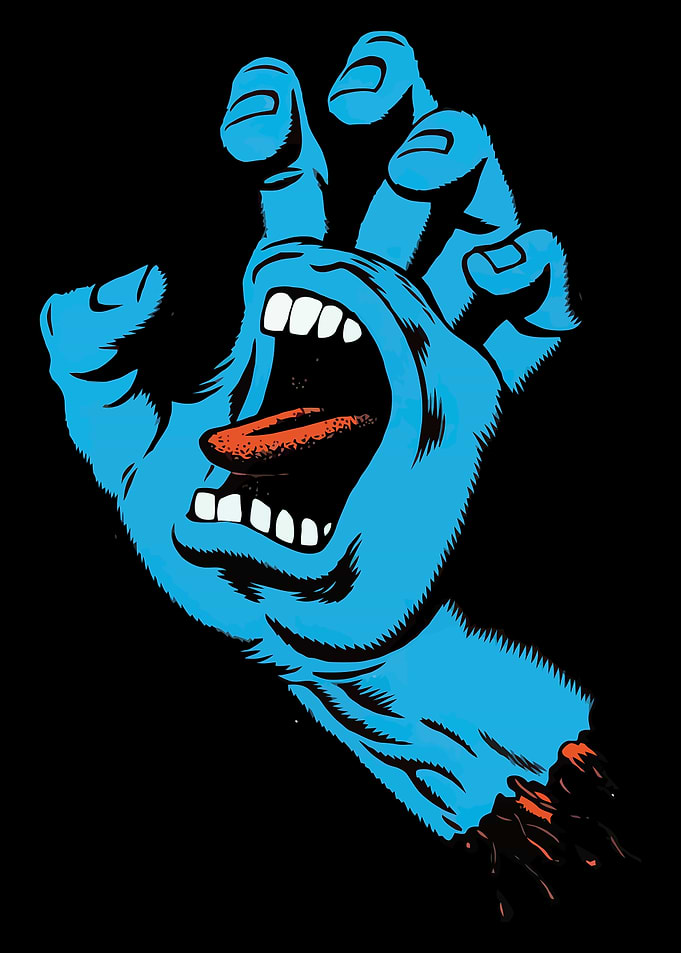 Screaming Blue Hand