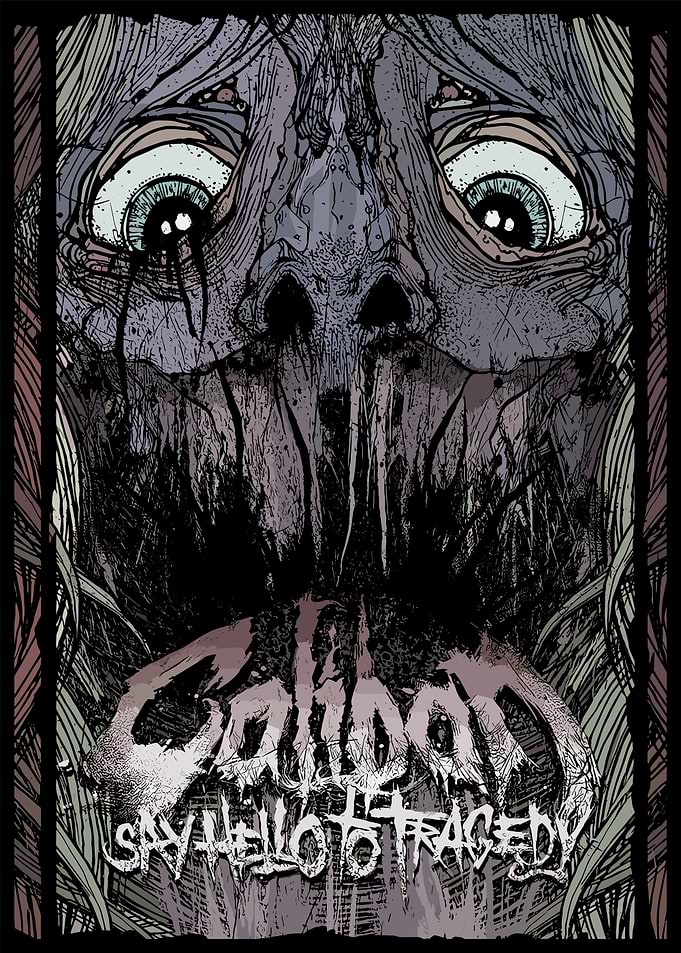 Disturbing Face with Band Logo