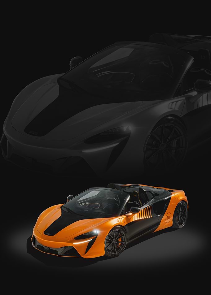 Orange McLaren artura Sports Car