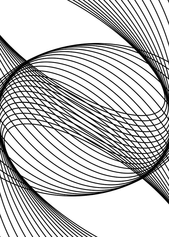 Abstract Geometric Ellipse Pattern