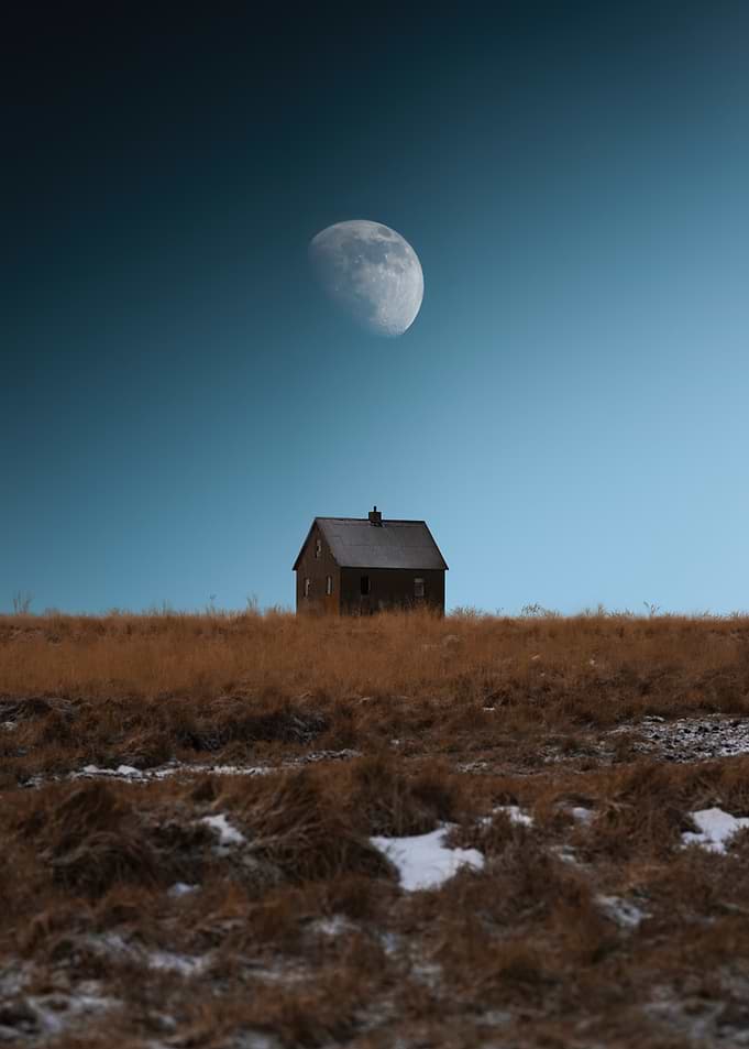 Lonely House Under the Moon