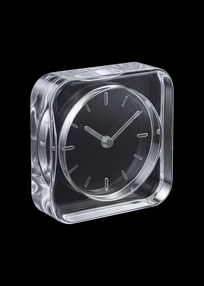 Clear Cube Alarm Clock