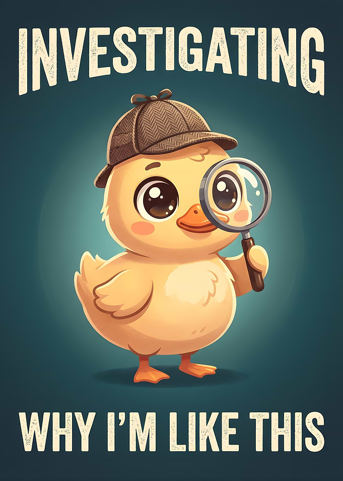 Investigating Duckling with Magnifying Glass