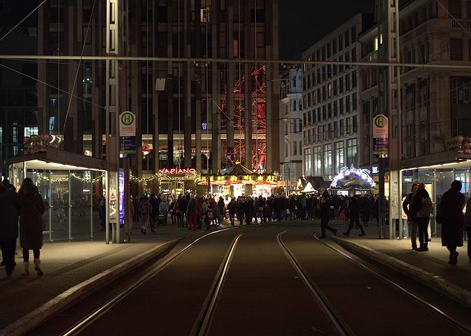 Christmas Market at Night