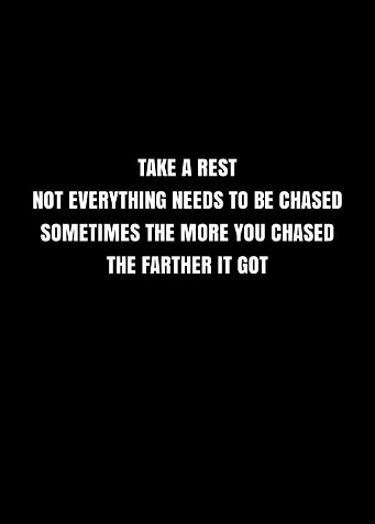 Inspirational Quote on Black Background