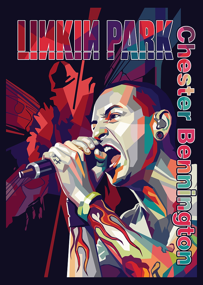 Linkin Park Chester Bennington Portrait