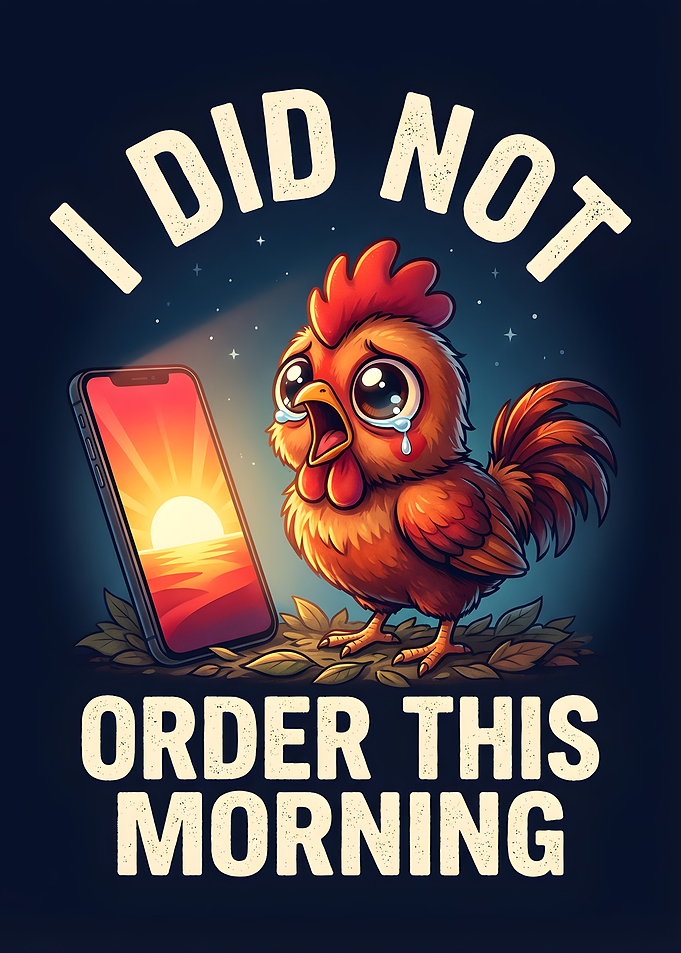 Crying Chicken and Phone