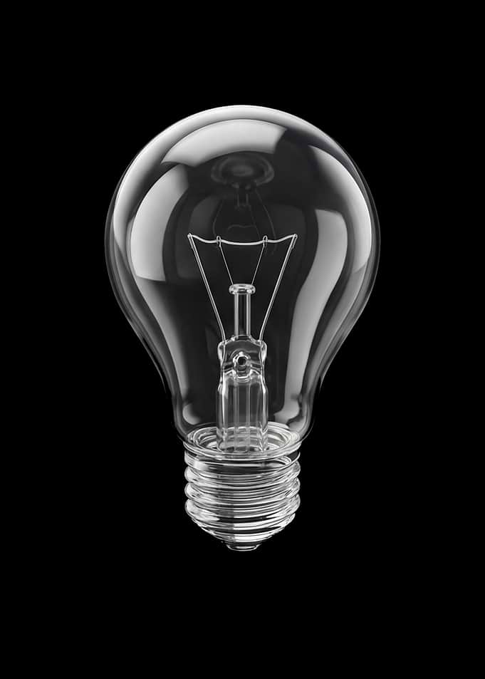 Clear Incandescent Light Bulb