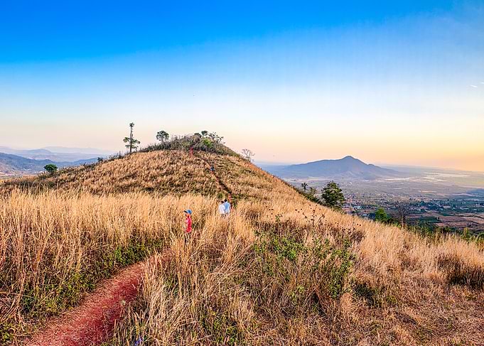 Scenery on Top the Ancient Volcano in Gia Lai, Vietnam.