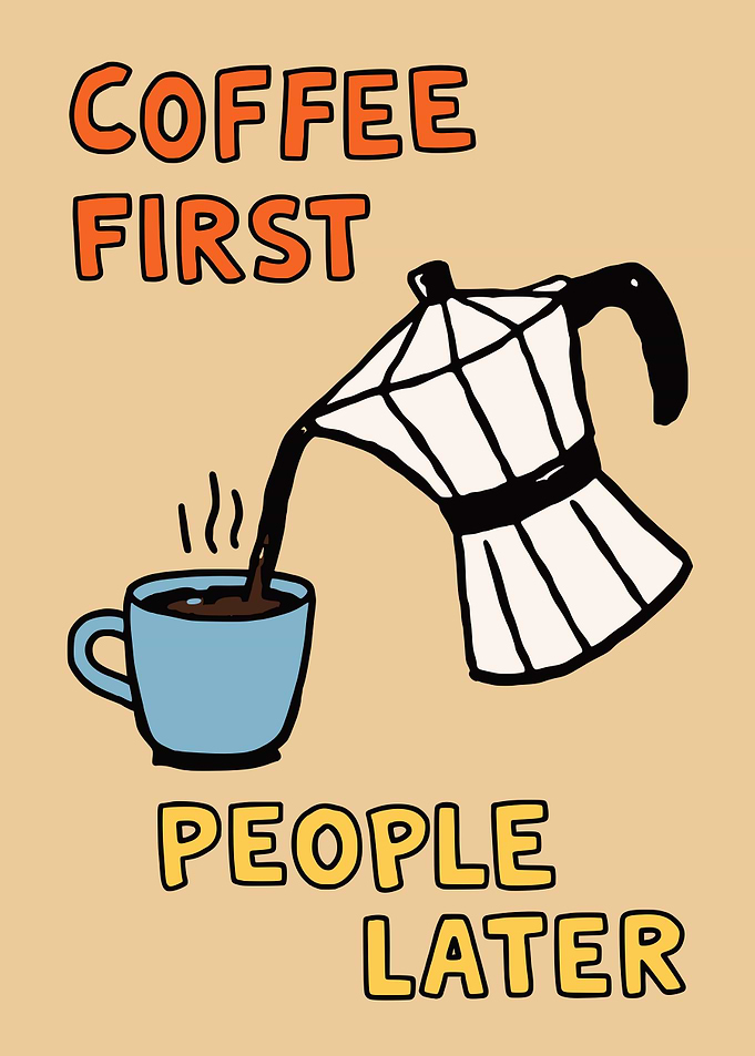 Coffee First Wall Art