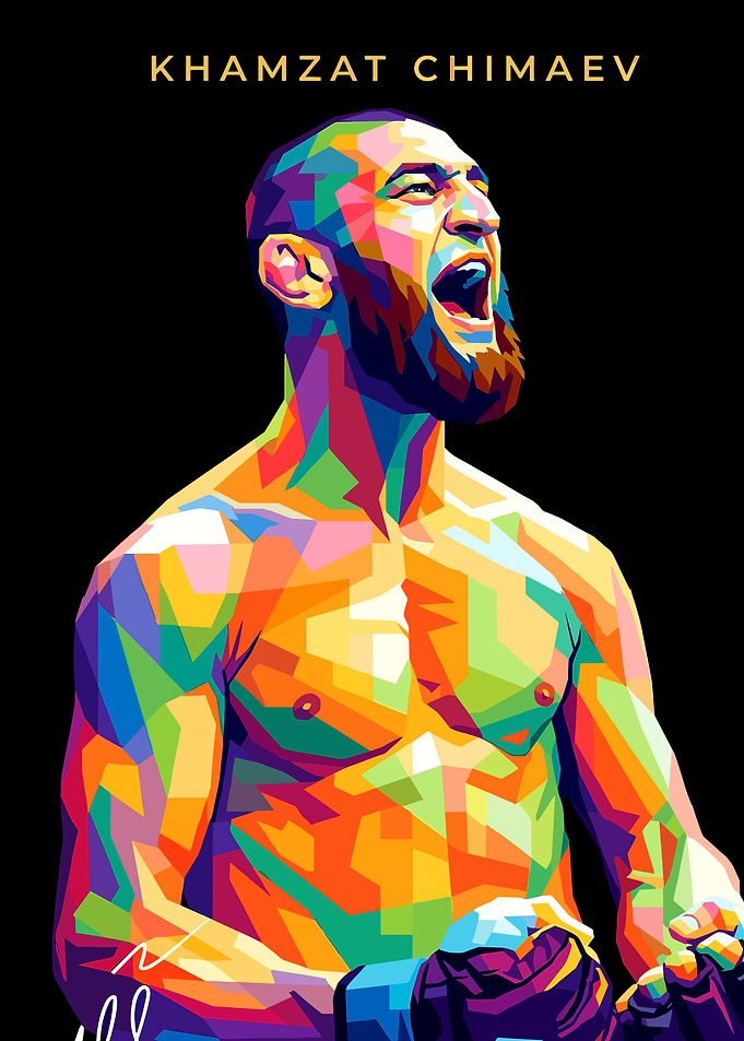 Khamzat Chimaev WPAP Art