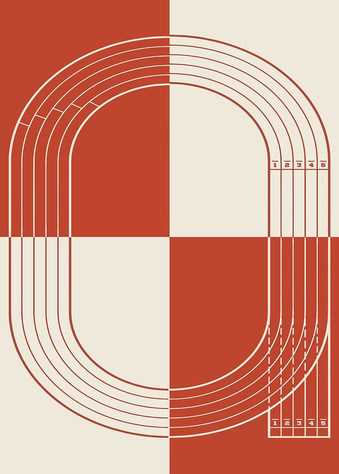 Abstract Running Track Design