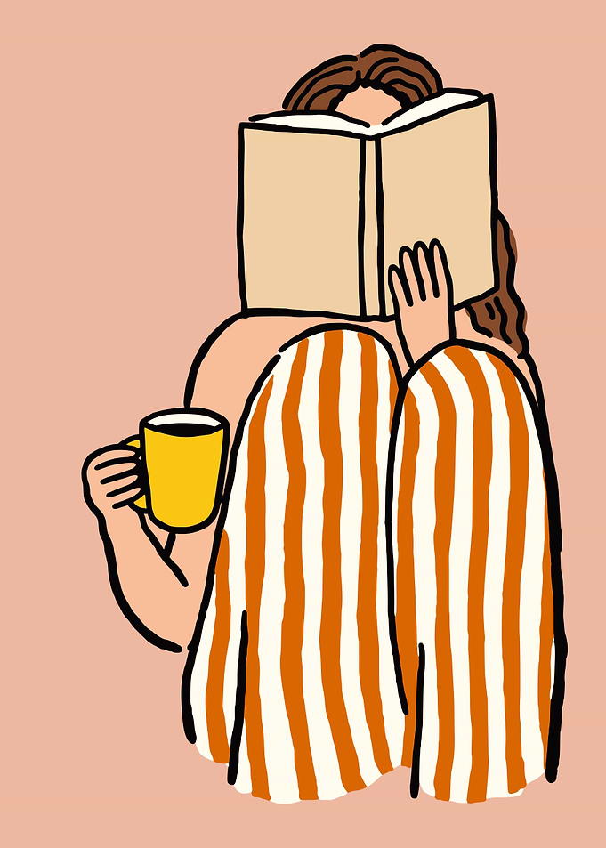 Cozy Reader Wall Art Print