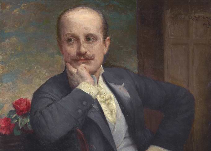 Portrait of a Man with Roses