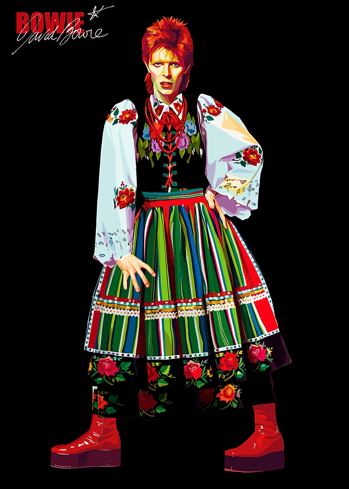 David Bowie in Folk Costume