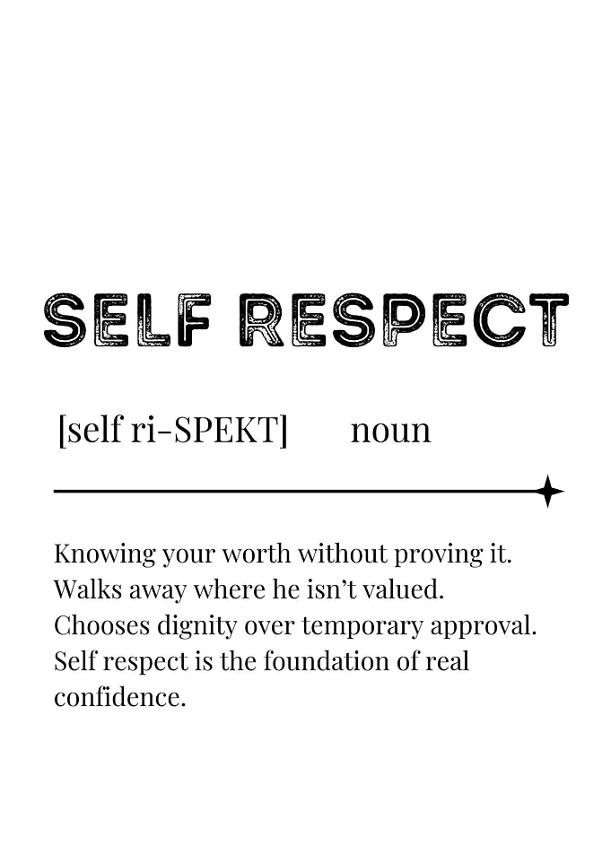 Self Respect Definition