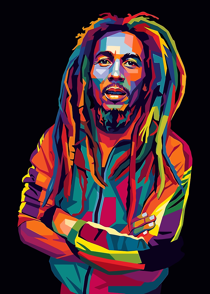 Bob Marley Pop Art Portrait