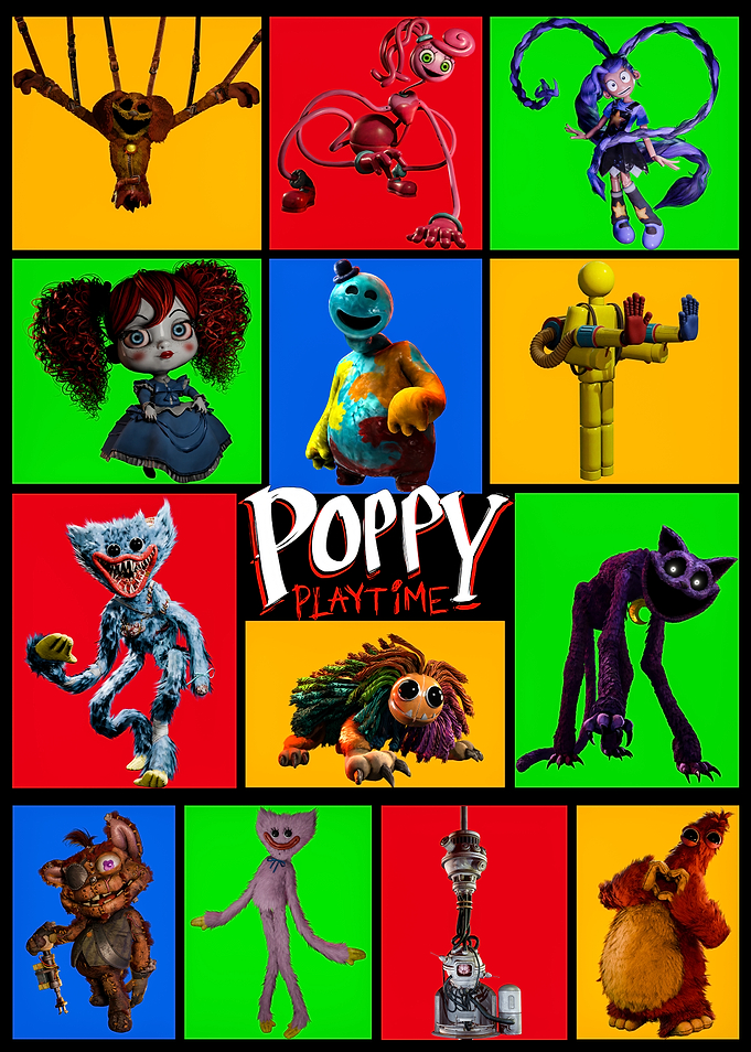 Poppy Playtime Characters Collage