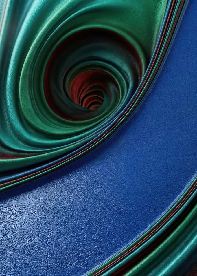 Abstract Swirls and Blue Texture