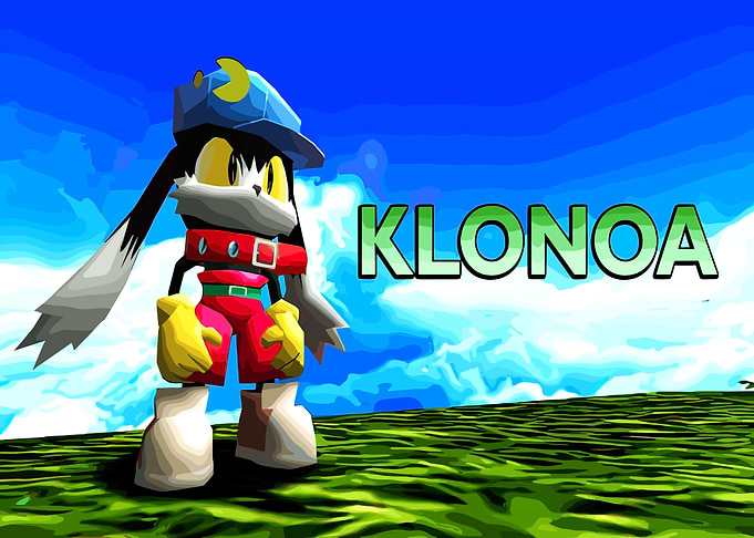 Klonoa character with title text