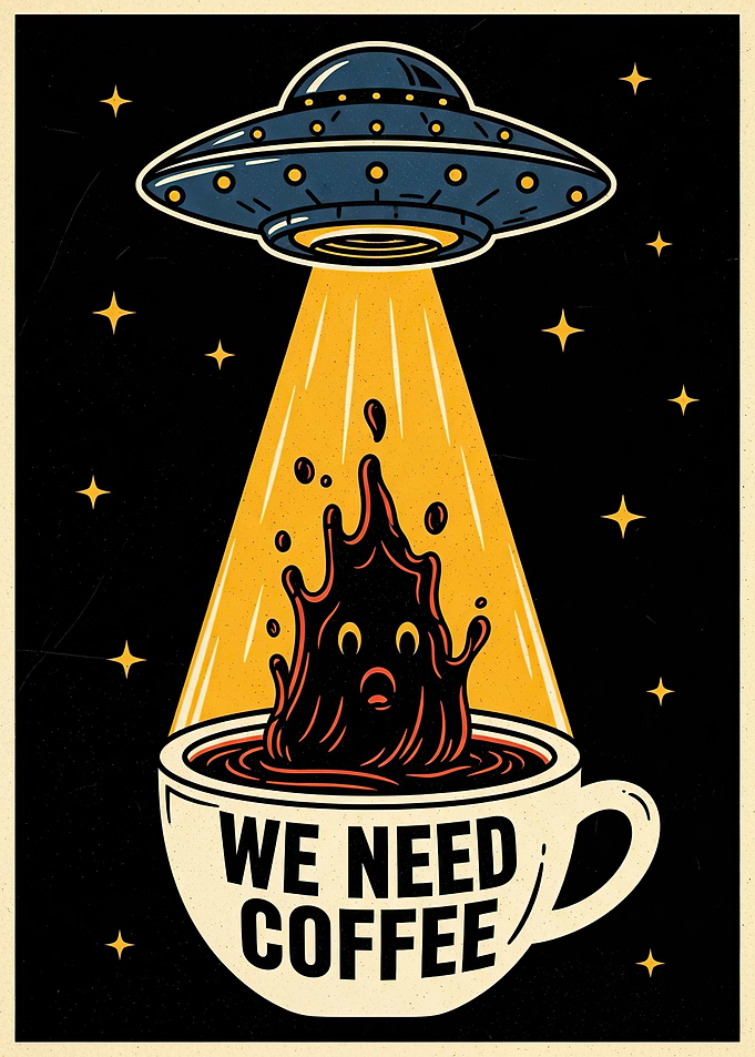 UFO Abducting Coffee