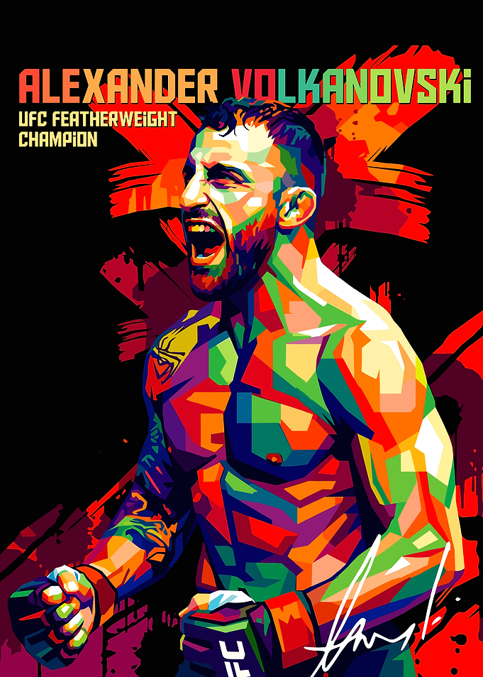 Alexander Volkanovski UFC Champion Pop Art