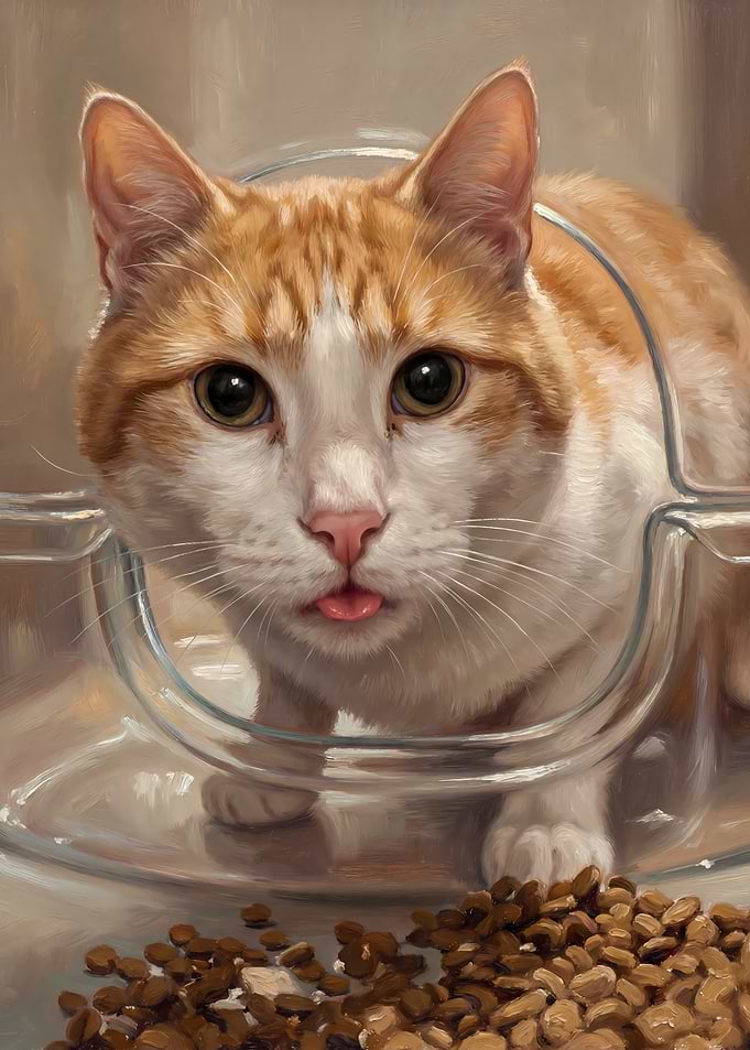 Cat Eating Meme