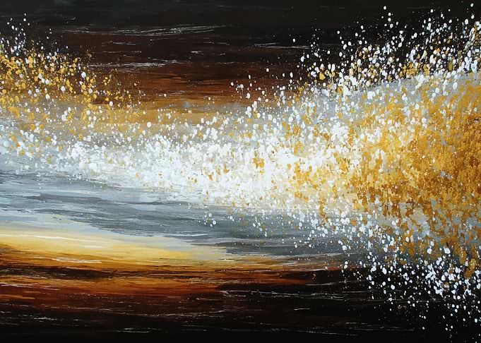 Abstract Splatter Painting